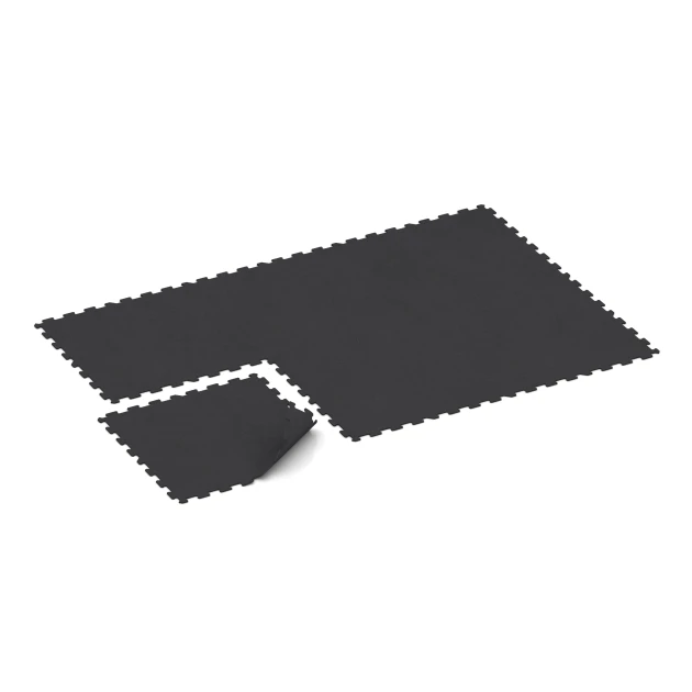 Typische Verlegung oder Einbausituation für den Artikel 1064 von WARCO - Fitnes talna obloga Kompakt, Farbton Matna antracitna in der Abmessung 970 x 970 x 8 mm | 0,94 m.