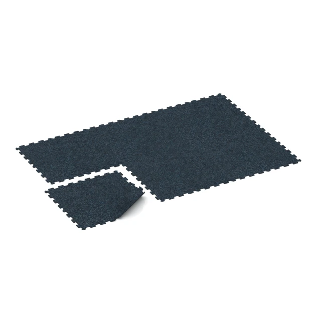 Typische Verlegung oder Einbausituation für den Artikel 1054 von WARCO - Fitnes talna obloga Kompakt, Farbton Rahlo Modro Posuto in der Abmessung 970 x 970 x 8 mm | 0,94 m.