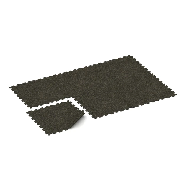 Typische Verlegung oder Einbausituation für den Artikel 1063 von WARCO - Fitnes talna obloga Kompakt, Farbton Lehko rumeno posipana in der Abmessung 970 x 970 x 8 mm | 0,94 m.