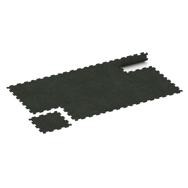 Typische Verlegung oder Einbausituation für den Artikel 0921 von WARCO - Fitnes Podlaga Kompakt, Farbton Lekko zeleni posipani in der Abmessung 485 x 485 x 8 mm | 0,235 m².