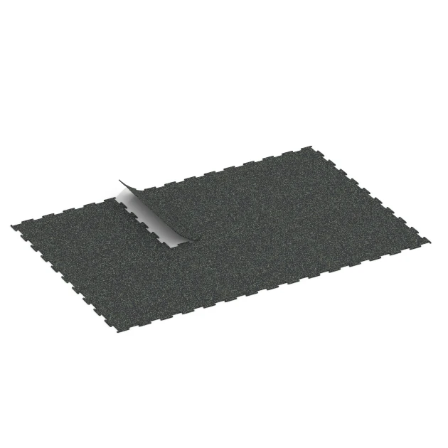 Typische Verlegung oder Einbausituation für den Artikel 6453 von WARCO - Fitnes talna obloga Kompakt, Farbton Lekko zeleni posipani in der Abmessung 100 × 100 × 0,8 cm.