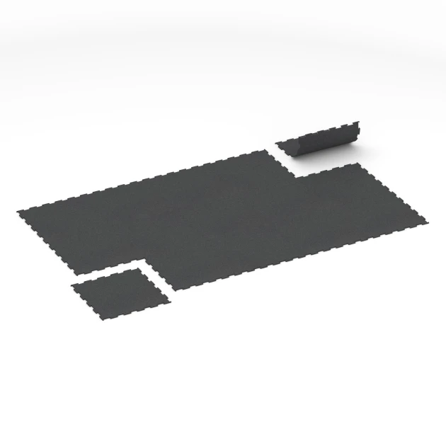 Typische Verlegung oder Einbausituation für den Artikel 6455 von WARCO - Fitnes talna obloga Kompakt, Farbton Antracit in der Abmessung 50 × 50 × 0,8 cm.