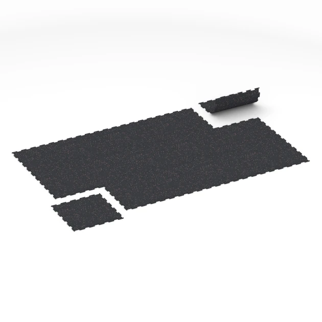 Typische Verlegung oder Einbausituation für den Artikel 6456 von WARCO - Fitnes talna obloga Kompakt, Farbton Rahlo rdeče posuto in der Abmessung 50 × 50 × 0,8 cm.
