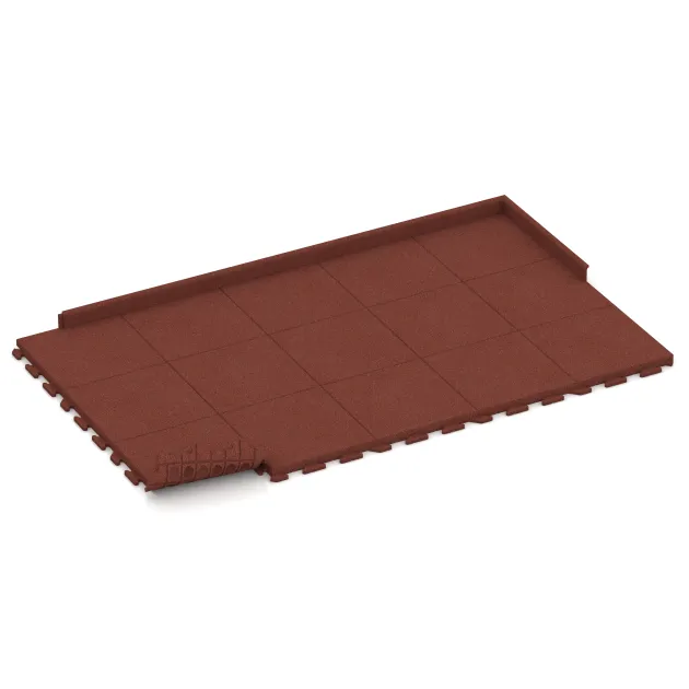 Typische Verlegung oder Einbausituation für den Artikel 1472 von WARCO - Talna plošča za teraso Classic, Farbton Opečno rdeča in der Abmessung 500 x 500 x 50 mm.