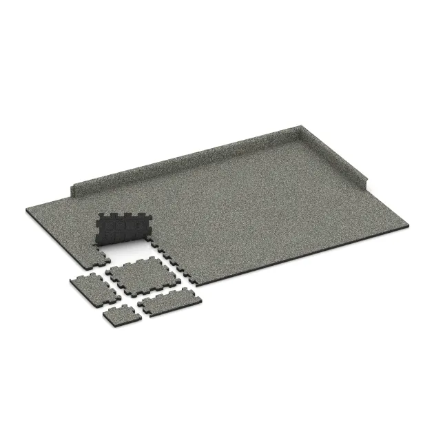Typische Verlegung oder Einbausituation für den Artikel 5423 von WARCO - Treppenbelag, Farbton Siv granit in der Abmessung 306 x 306 x 20 mm.
