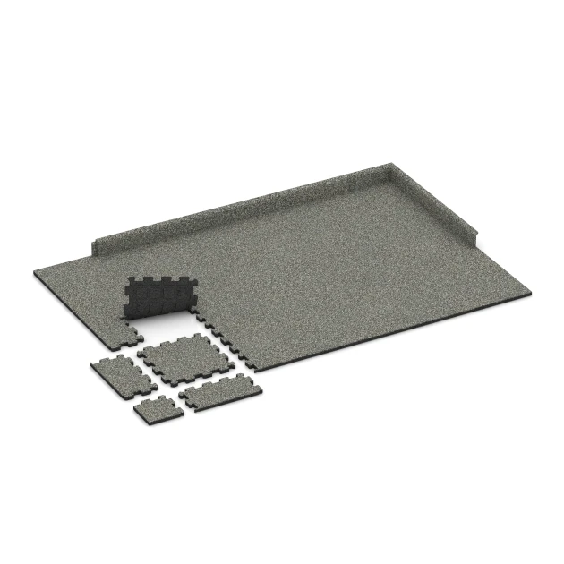 Typische Verlegung oder Einbausituation für den Artikel 3721 von WARCO - Fitnes Podloga Premium 2 cm, Farbton Sivi granit in der Abmessung 30,6 x 30,6 x 2 cm | 0,094 m².