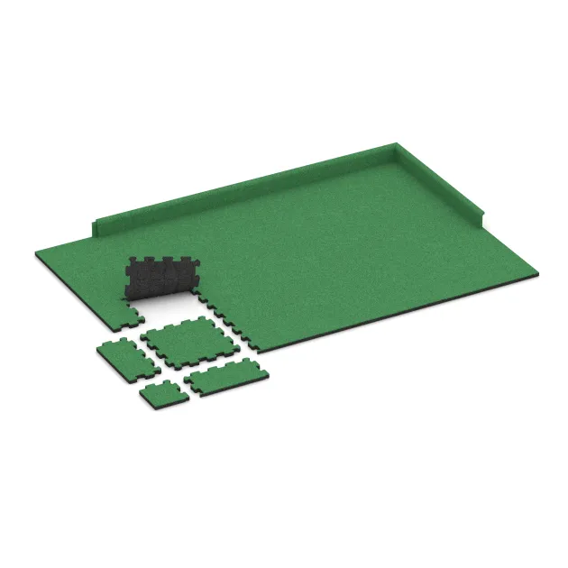 Typische Verlegung oder Einbausituation für den Artikel 5968 von WARCO - Treppenbelag, Farbton Pomladno zelena in der Abmessung 306 x 306 x 20 mm.