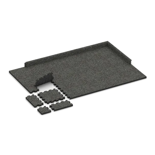 Typische Verlegung oder Einbausituation für den Artikel 6104 von WARCO - Ploščica rob bazena brez fug, Farbton Temno sivi granit in der Abmessung 306 x 306 x 30 mm.