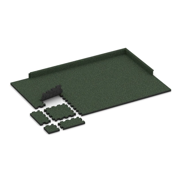 Typische Verlegung oder Einbausituation für den Artikel 4418 von WARCO - Športna površina brez fug, Farbton Angleška trata in der Abmessung 30,6 x 30,6 x 3 cm | 0,094 m².