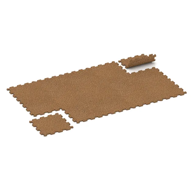 Typische Verlegung oder Einbausituation für den Artikel 0962 von WARCO - Fitnes Podlaga Kompakt, Farbton Terra Cotta in der Abmessung 485 x 485 x 16 mm | 0,235 m².