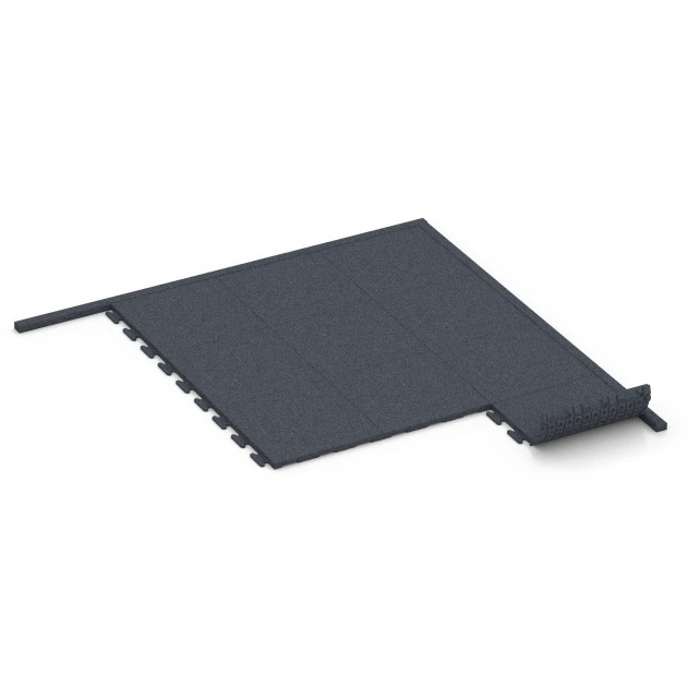 Typische Verlegung oder Einbausituation für den Artikel 6213 von WARCO - Elastični gumijasti robnik, Farbton Skrilavosiva in der Abmessung 100 × 5 × 25 cm.