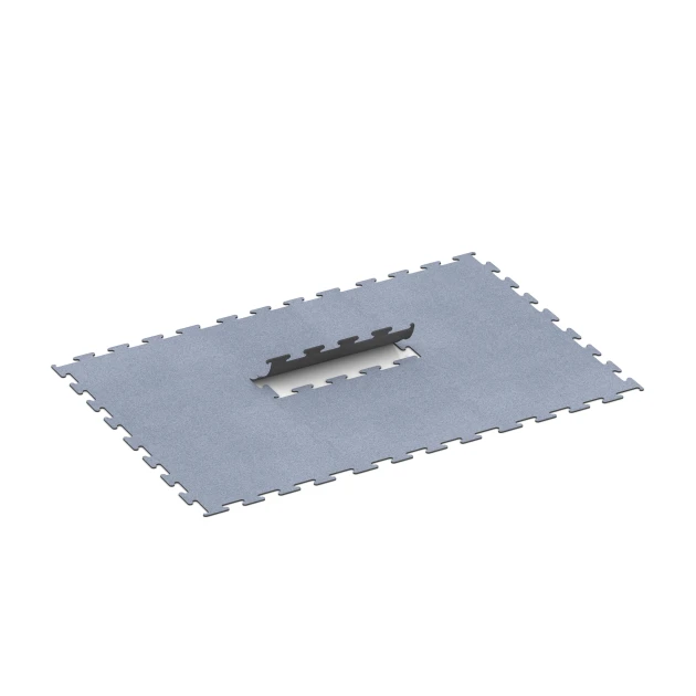 Typische Verlegung oder Einbausituation für den Artikel 6146 von WARCO - Fitness Performance Elite talna obloga za vadbo, Farbton Meglenosiva in der Abmessung 100 x 100 x 1 cm | 1,00 m².