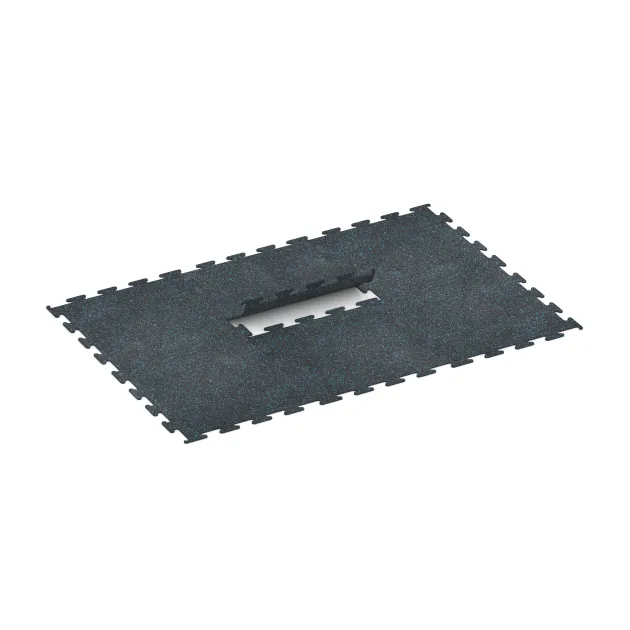 Typische Verlegung oder Einbausituation für den Artikel 3754 von WARCO - Fitnes podlaga Fitness Performance Elite, Farbton Rahlo Modro Posuto in der Abmessung 1000 x 1000 x 10 mm.