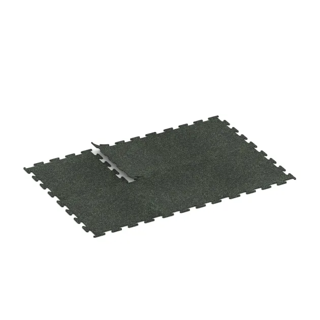 Typische Verlegung oder Einbausituation für den Artikel 3759 von WARCO - Fitnes podlaga Fitness Performance Elite, Farbton Lekko zeleni posipani in der Abmessung 1000 x 1000 x 15 mm.