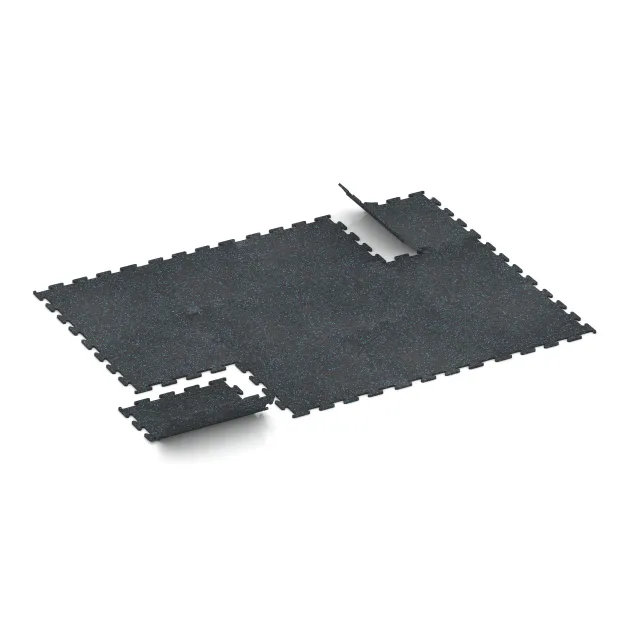 Typische Verlegung oder Einbausituation für den Artikel 3766 von WARCO - Fitnes podlaga Fitness Performance Elite, Farbton Rahlo Modro Posuto in der Abmessung 500 x 500 x 10 mm.
