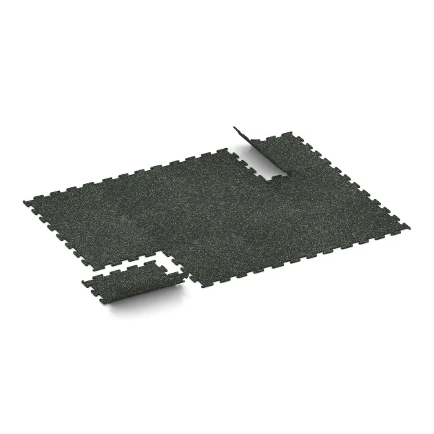 Typische Verlegung oder Einbausituation für den Artikel 3767 von WARCO - Fitnes podlaga Fitness Performance Elite, Farbton Lekko zeleni posipani in der Abmessung 500 x 500 x 10 mm.