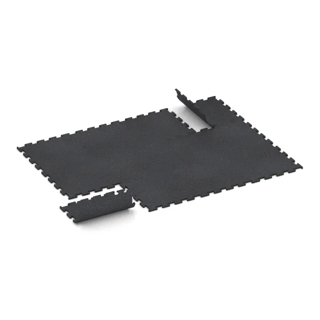 Typische Verlegung oder Einbausituation für den Artikel 3769 von WARCO - Fitnes podlaga Fitness Performance Elite, Farbton Rahlo rdeče posuto in der Abmessung 500 x 500 x 15 mm.