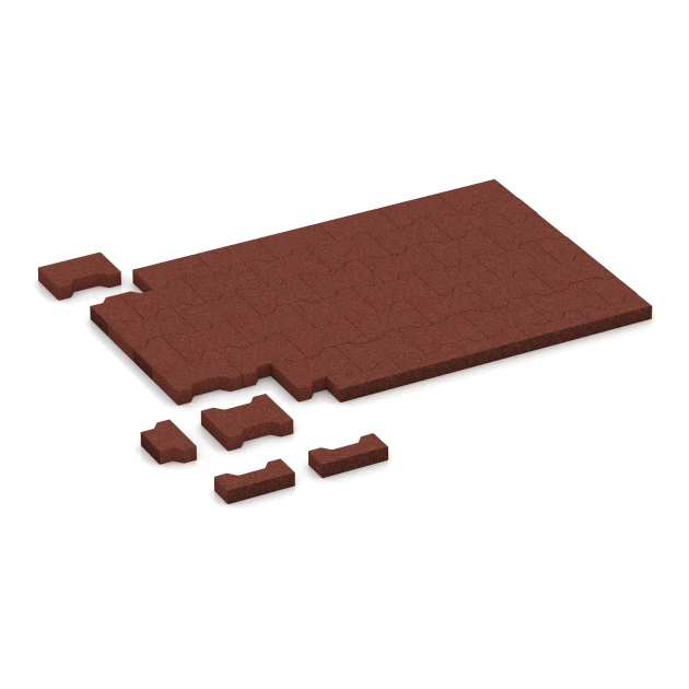 Typische Verlegung oder Einbausituation für den Artikel 4460 von WARCO - Tlakovec, Farbton Opečno rdeča in der Abmessung 20 × 16,5 × 4,3 cm | 0,0278 m².