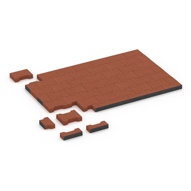 Typische Verlegung oder Einbausituation für den Artikel 7069 von WARCO - Tlakovec, Farbton Opečno rdeča in der Abmessung 20 x 16,5 x 4,5 cm | 0,0278 m².
