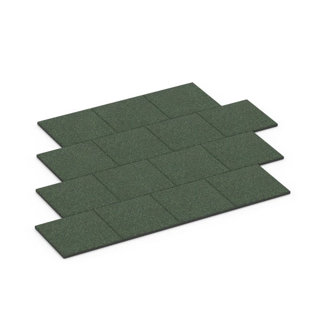 Typische Verlegung oder Einbausituation für den Artikel 6415 von WARCO - Gumijasta varnostna plošča – 90 cm, Farbton Angleška trata in der Abmessung 50 x 50 x 3 cm | 0,25 m².