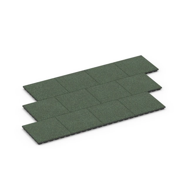 Typische Verlegung oder Einbausituation für den Artikel 6433 von WARCO - Gumijasta varnostna plošča – 160 cm, Farbton Angleška trata in der Abmessung 50 x 50 x 4,8 cm.