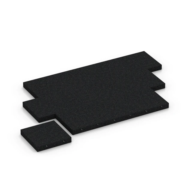 Typische Verlegung oder Einbausituation für den Artikel 6271 von WARCO - Gumijasta varnostna plošča – 230 cm, Farbton Antracit in der Abmessung 50 x 50 x 8 cm.