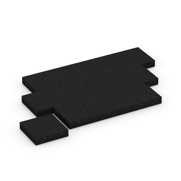 Typische Verlegung oder Einbausituation für den Artikel 6277 von WARCO - Gumijasta varnostna plošča – 300 cm, Farbton Antracit in der Abmessung 50 x 50 x 11 cm.