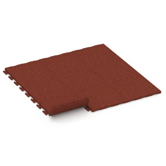 Typische Verlegung oder Einbausituation für den Artikel 6976 von WARCO - Talna ploščica za fitness Classic, Farbton Opečno rdeča in der Abmessung 50 x 50 x 3 cm | 0,25 m².