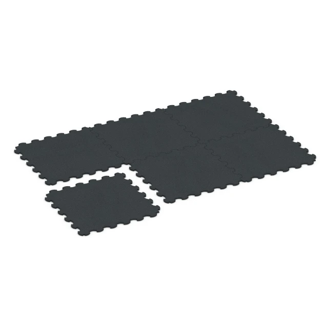 Typische Verlegung oder Einbausituation für den Artikel 6377 von WARCO - Fitnes zaščitna podlaga, Farbton Antracit in der Abmessung 102,5 x 102,5 x 2 cm | 1,05 m².
