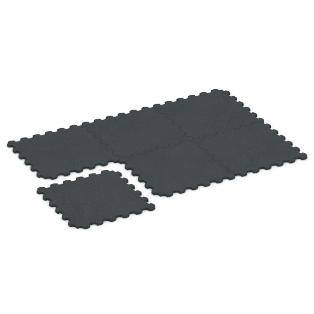 Typische Verlegung oder Einbausituation für den Artikel 6322 von WARCO - Fitnes zaščitna podlaga, Farbton Antracit in der Abmessung 102,5 x 102,5 x 3 cm | 1,05 m².