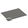 Typische Verlegung oder Einbausituation für den Artikel 6751 von WARCO - Gumijaste plošče za igrišče, Farbton Temnosivi granit in der Abmessung 44,6 x 44,6 x 1,8 cm.