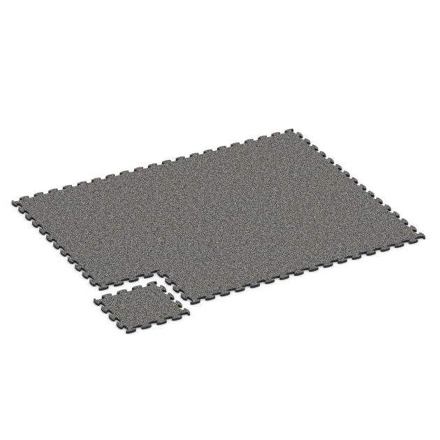 Typische Verlegung oder Einbausituation für den Artikel 6751 von WARCO - Gumijaste plošče za igrišče, Farbton Temnosivi granit in der Abmessung 44,6 x 44,6 x 1,8 cm.