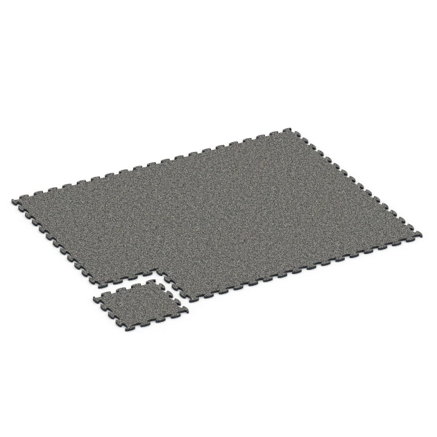 Typische Verlegung oder Einbausituation für den Artikel 6823 von WARCO - Fitness Active talna obloga, Farbton Temnosivi granit in der Abmessung 44,6 x 44,6 x 1,8 cm.