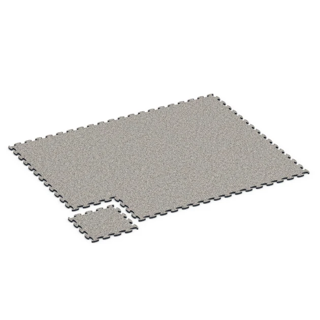 Typische Verlegung oder Einbausituation für den Artikel 6824 von WARCO - Fitness Active talna obloga, Farbton Sivi granit in der Abmessung 44,6 x 44,6 x 1,8 cm.