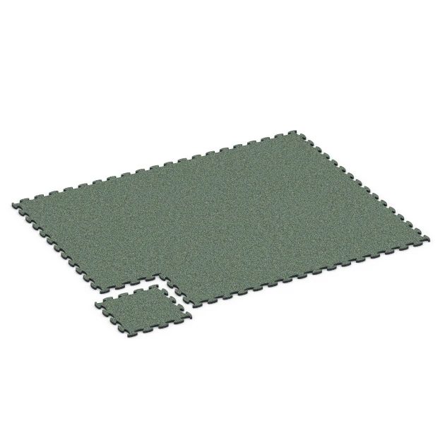 Typische Verlegung oder Einbausituation für den Artikel 6798 von WARCO - Gumijasta podloga za agility, Farbton Angleška trata in der Abmessung 44,6 x 44,6 x 1,8 cm.