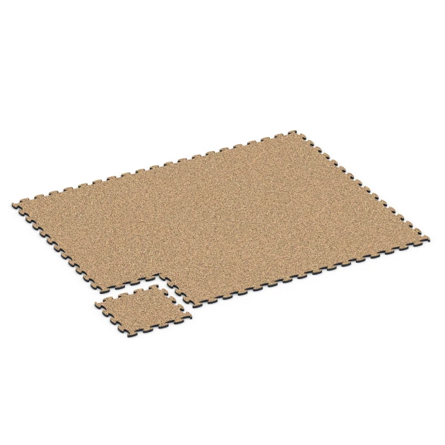 Typische Verlegung oder Einbausituation für den Artikel 6916 von WARCO - Gumijaste plošče za sejme, Farbton Terakota in der Abmessung 44,6 x 44,6 x 1,8 cm.