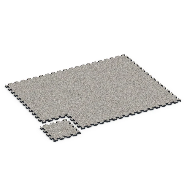 Typische Verlegung oder Einbausituation für den Artikel 6842 von WARCO - Fitness Active talna obloga, Farbton Sivi granit in der Abmessung 44,6 x 44,6 × 2,8 cm.