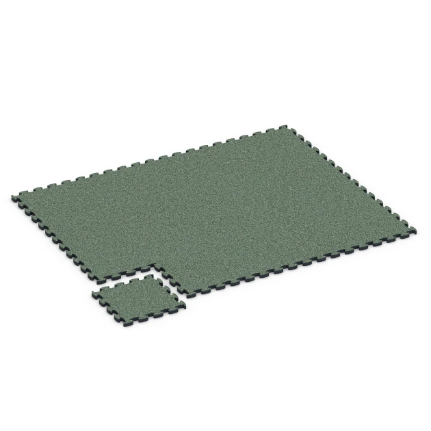 Typische Verlegung oder Einbausituation für den Artikel 6879 von WARCO - Fitnes talna obloga Max, Farbton Angleška trata in der Abmessung 44,6 x 44,6 × 2,8 cm.