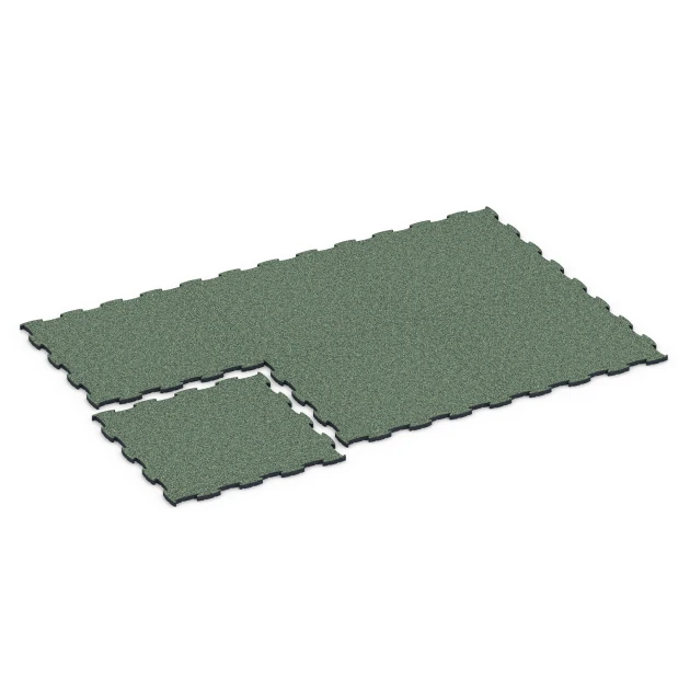 Typische Verlegung oder Einbausituation für den Artikel 6852 von WARCO - Fitness Active talna obloga, Farbton Angleška trata in der Abmessung 97,1 x 97,1 x 2,8 cm.