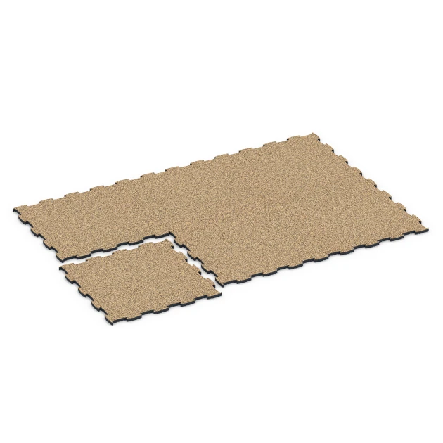 Typische Verlegung oder Einbausituation für den Artikel 6858 von WARCO - Fitness Active talna obloga, Farbton Ratan in der Abmessung 97,1 x 97,1 x 2,8 cm.