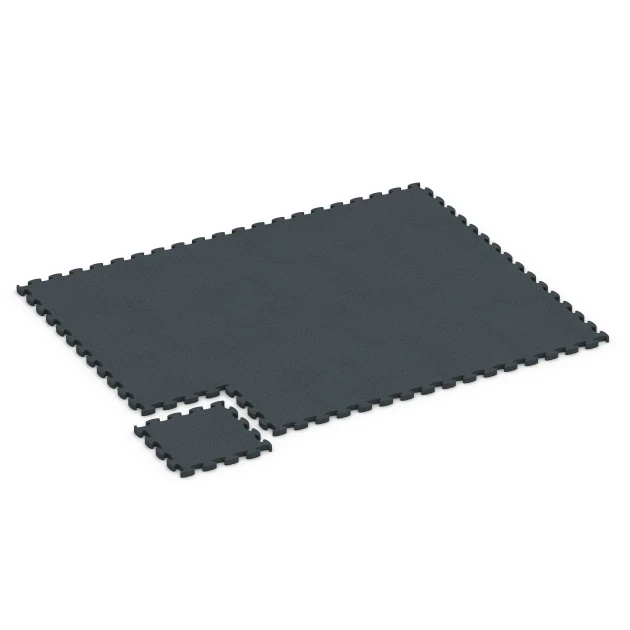Typische Verlegung oder Einbausituation für den Artikel 6967 von WARCO - Fitness Premium studijska podlaga Plus, Farbton Antracit in der Abmessung 45,9 x 45,9 x 2,8 cm.