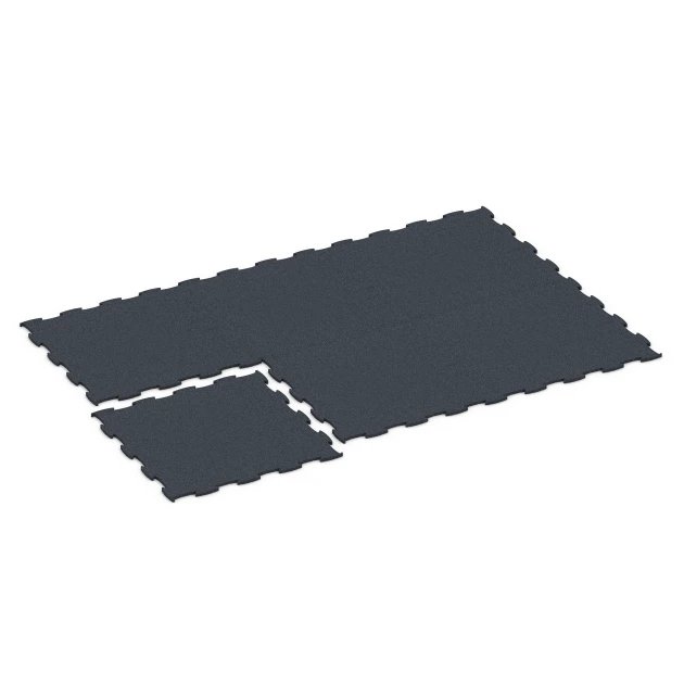 Typische Verlegung oder Einbausituation für den Artikel 6962 von WARCO - Fitness Premium športna podlaga, Farbton Antracit in der Abmessung 99 x 99 x 1,8 cm.