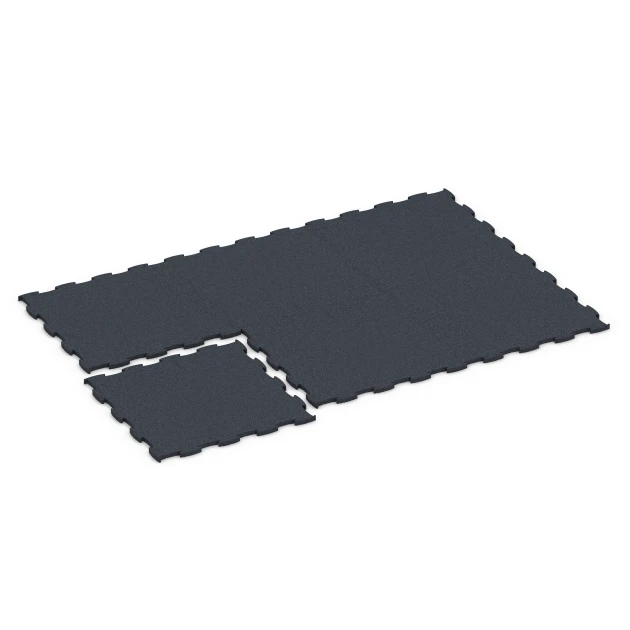 Typische Verlegung oder Einbausituation für den Artikel 6963 von WARCO - Fitness Premium športna podlaga, Farbton Antracit in der Abmessung 99 x 99 x 2,8 cm.