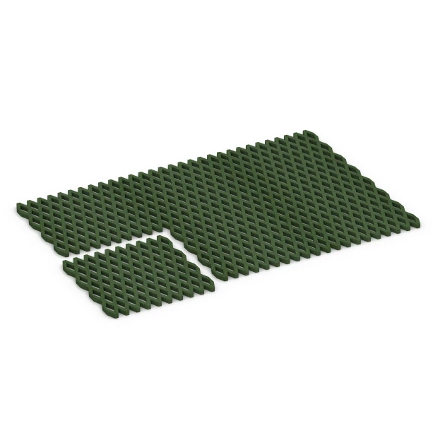 Typische Verlegung oder Einbausituation für den Artikel 7011 von WARCO - Varnostna travna rešetka, Farbton Travnato zelena in der Abmessung 100 x 100 x 4 cm.