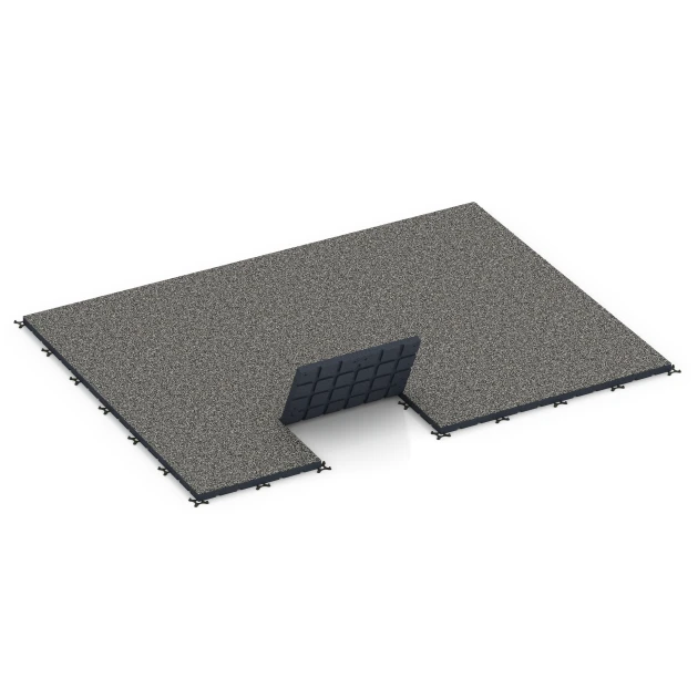 Typische Verlegung oder Einbausituation für den Artikel 7141 von WARCO - Gumijasta podloga za zunanji fitnes, Farbton Temnosivi granit in der Abmessung 60 x 60 x 4 cm | 0,36 m².
