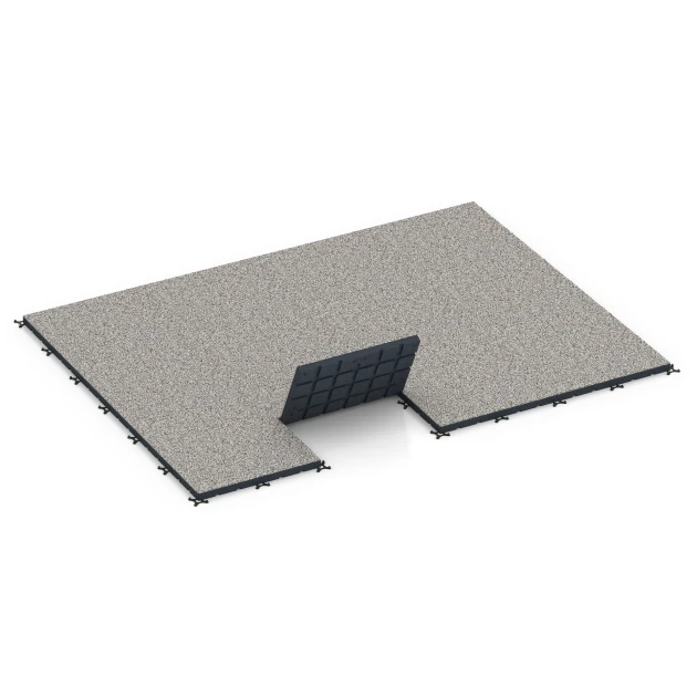 Typische Verlegung oder Einbausituation für den Artikel 7142 von WARCO - Gumijasta podloga za zunanji fitnes, Farbton Sivi granit in der Abmessung 60 x 60 x 4 cm | 0,36 m².